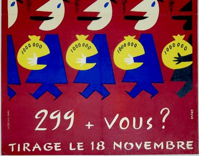 Grove, Loterie Nationale, affiche originale, vers 1950 2