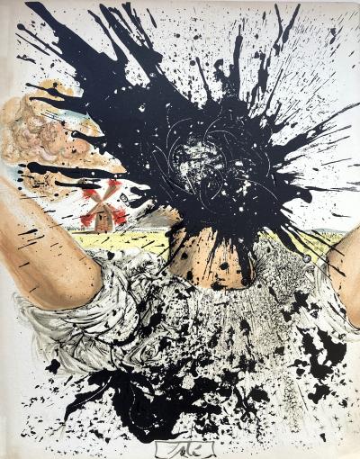 Salvador DALI - Don Quichotte, 1957, lithographie 2