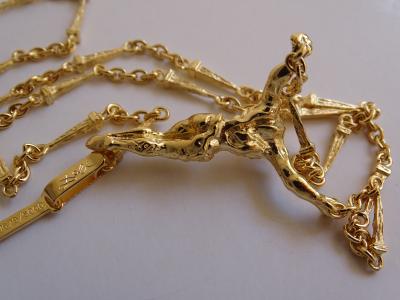 Salvador DALI (after) - Christ of Saint John of the Cross - Necklace and bracelet 2