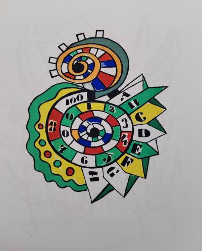 Fernand Léger, Cirque  Spirales ,  Lithographie originale,  1950 2