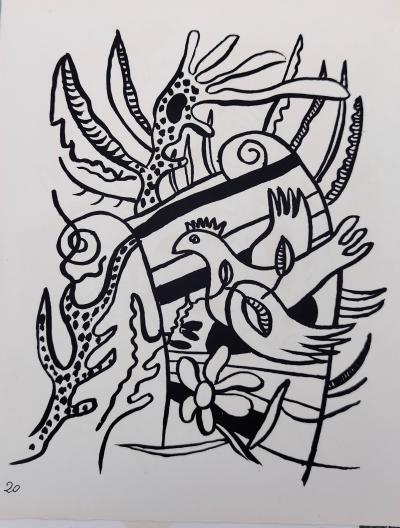 Fernand Léger, Cirque  Spirales ,  Lithographie originale,  1950 2