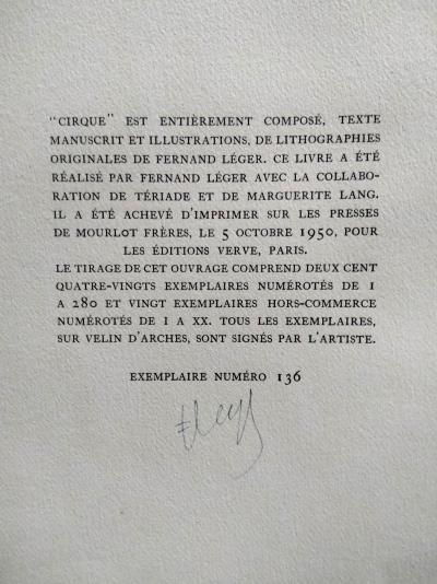 Fernand Léger, Cirque  Spirales ,  Lithographie originale,  1950 2