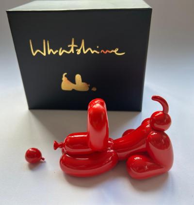 Whatshisname - Happy popek mini rouge, 2019, Résine 2