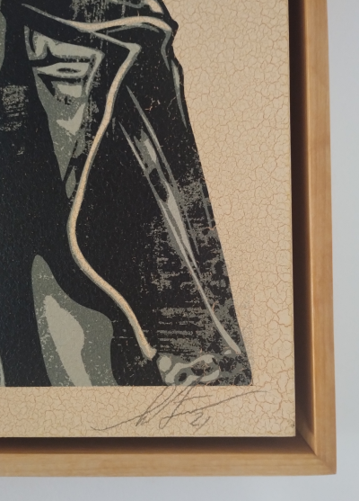 Shepard FAIREY (Obey) - Lemmy Damaged Case 3/6  wood 2