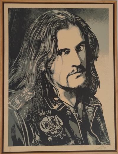 Shepard FAIREY (Obey) - Lemmy Damaged Case 3/6  wood 2