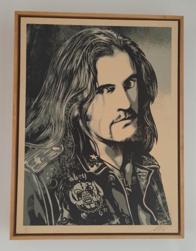 Shepard FAIREY (Obey) - Lemmy Damaged Case 3/6  wood 2