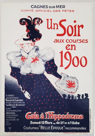 Henri de TOULOUSE LAUTREC (d’après), Un soir aux courses en 1900, vers 1965 2