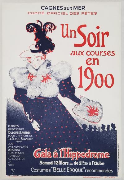 Henri de TOULOUSE LAUTREC (d’après), Un soir aux courses en 1900, vers 1965 2