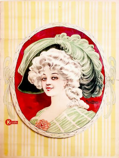 Paolo Henri, affiche lithographique originale, Edition Kossuth vers 1895 2