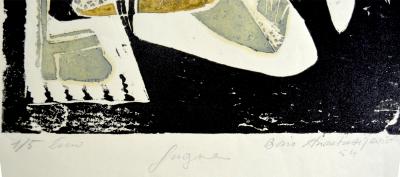 Jean-Boris Anastassiévitch, Fugue, linogravure, 1954 2