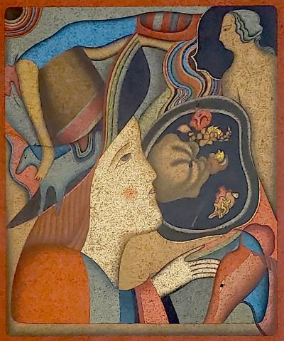 Mikhail Chemiakine, Souvenir de St. Petersbourg, lithographie E.A., 1972 2