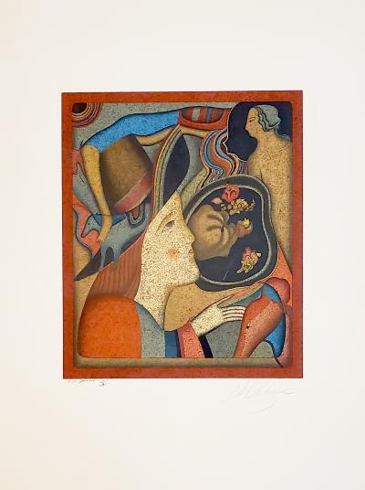 Mikhail Chemiakine, Souvenir de St. Petersbourg, lithographie E.A., 1972 2
