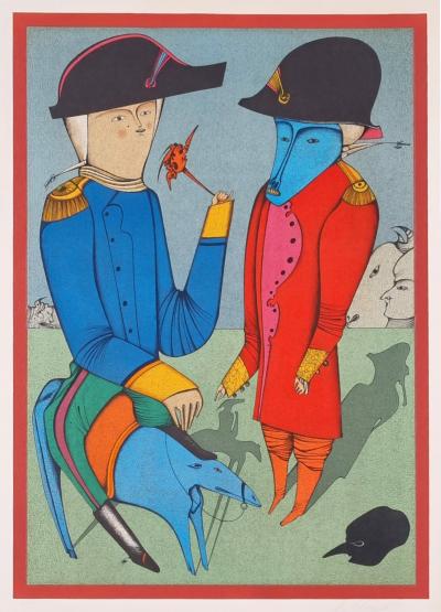 Mikhail Chemiakine, Carnaval, lithographie E.A., vers 1970 2