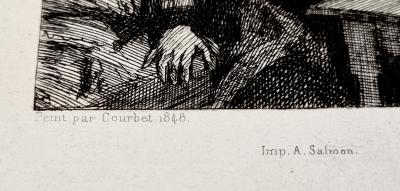 Felix Bracquemond (d’après Courbet), Baudelaire lisant, gravure, vers 1935 2
