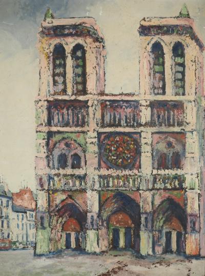 Elisée Maclet - Montmartre Moulin de la Galette, vers 1930 - Huile sur panneau 2