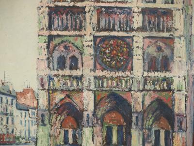 Elisée Maclet - Montmartre Moulin de la Galette, vers 1930 - Huile sur panneau 2