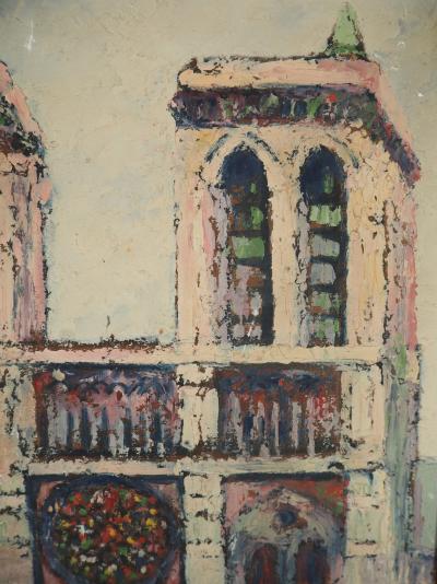 Elisée Maclet - Montmartre Moulin de la Galette, vers 1930 - Huile sur panneau 2