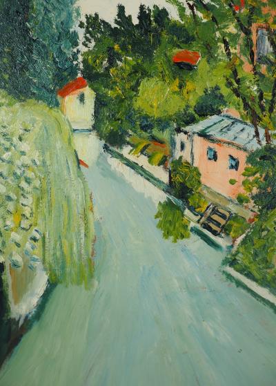 Elisée Maclet - Montmartre Moulin de la Galette, vers 1930 - Huile sur panneau 2