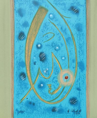 André VERDET : La vision du Paradis, Lithographie originale signée 2