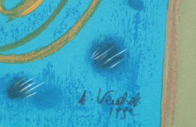 André VERDET : La vision du Paradis, Lithographie originale signée 2