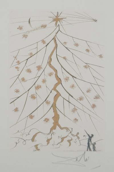 Salvador Dali - L’étoile de Bethlehem, 1971 - Gravure originale signée 2