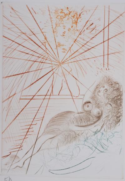 Salvador Dali  - Décaméron : L’ange Gabriel, 1972 - Gravure originale signée 2