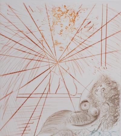 Salvador Dali  - Décaméron : L’ange Gabriel, 1972 - Gravure originale signée 2