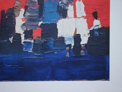 Nicolas DE STAËL (d’après) - Les petits footballeurs 1960 - Lithographie offset 2