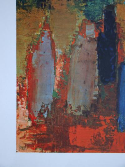 Nicolas DE STAËL (after) - Bouteilles, 1960 - Offset lithography signed 2