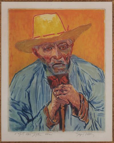 Vincent Van Gogh - Portrait de Patience Escalier - Gravure 2