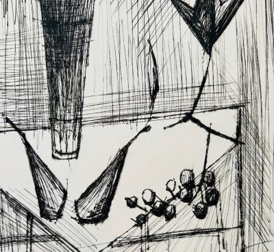 Bernard BUFFET - Nature-morte, 1959 - Pointe-sèche originale signée au crayon 2