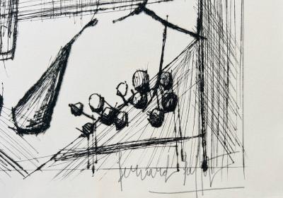 Bernard BUFFET - Nature-morte, 1959 - Pointe-sèche originale signée au crayon 2