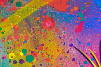 C215 : Felix multicolore - Digigraphie originale signée 2