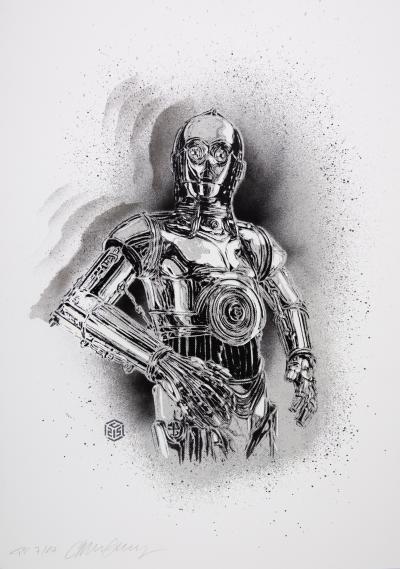 C215 : C3PO - Sérigraphie originale signée