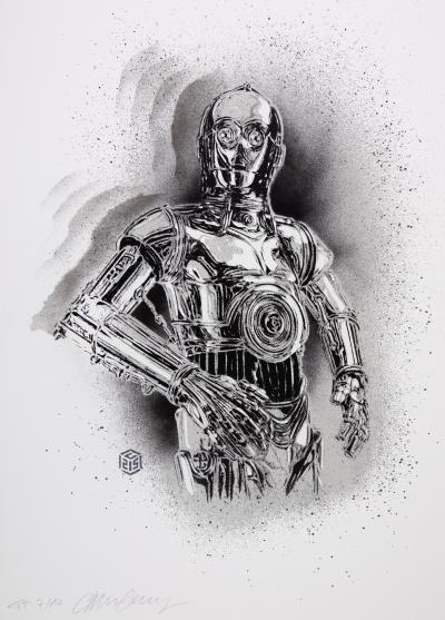 C215 : C3PO - Sérigraphie originale signée 2