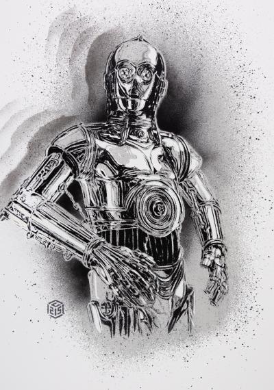 C215 : C3PO - Sérigraphie originale signée 2