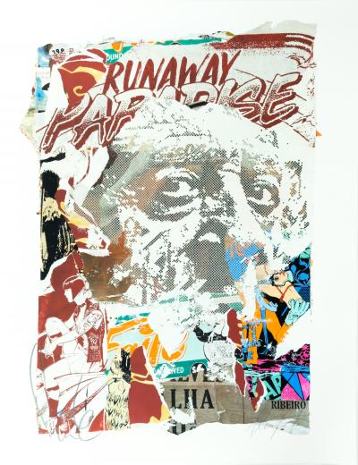 VHILS X FAILE : Substrata - Giclée originale signée 2