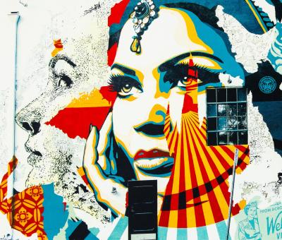 VHILS X OBEY : American dreamers - Lithographie originale signée 2