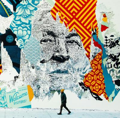 VHILS X OBEY : American dreamers - Lithographie originale signée 2