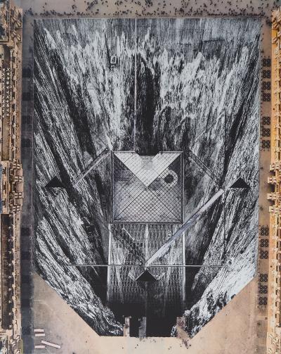 JR: JR at the Louvre - Original signed lithograph 2