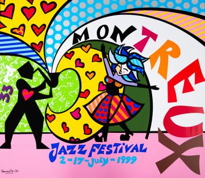 Romero BRITTO : Montreux Jazz Festival - Sérigraphie originale signée 2