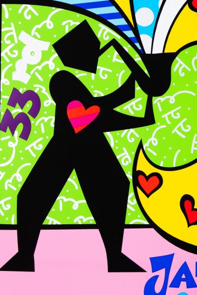 Romero BRITTO : Montreux Jazz Festival - Sérigraphie originale signée 2