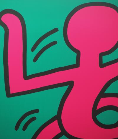 Keith HARING : Swing Yellow - Montreux Jazz Festival - Sérigraphie originale signée 2