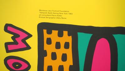 Keith HARING : Swing Yellow - Montreux Jazz Festival - Sérigraphie originale signée 2