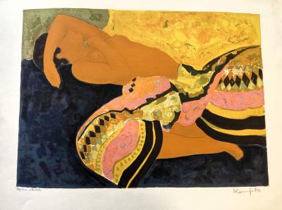 Alain Bonnefoit - L’apaisement - 1974, lithographie originale signée et numérotée 2