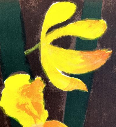 Cathelin - Les orchidées - Lithographie originale signée crayon 2