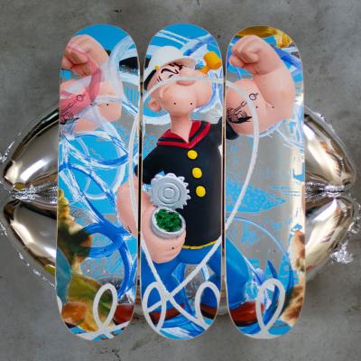 Jeff Koons - Popeye, 2022, impression sur skateboard 2