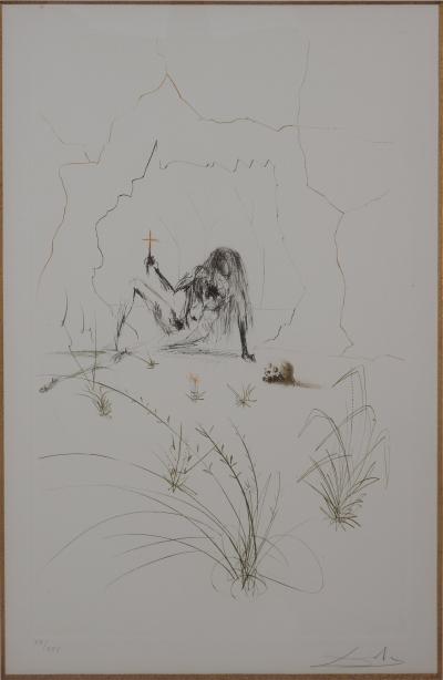 Salvador DALI - Tristan et Yseult, Vanité- Gravure originale signée 2