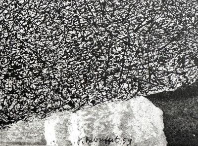 Jean Dubuffet - Barbe des perplexités, 1960 - Lithographie signée dans la planche 2