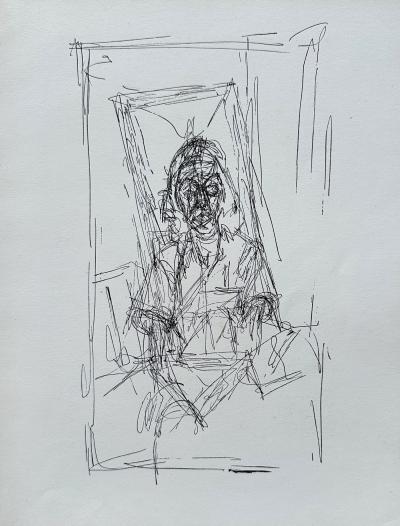Alberto GIACOMETTI - Portrait, 1956 - Lithographie 2